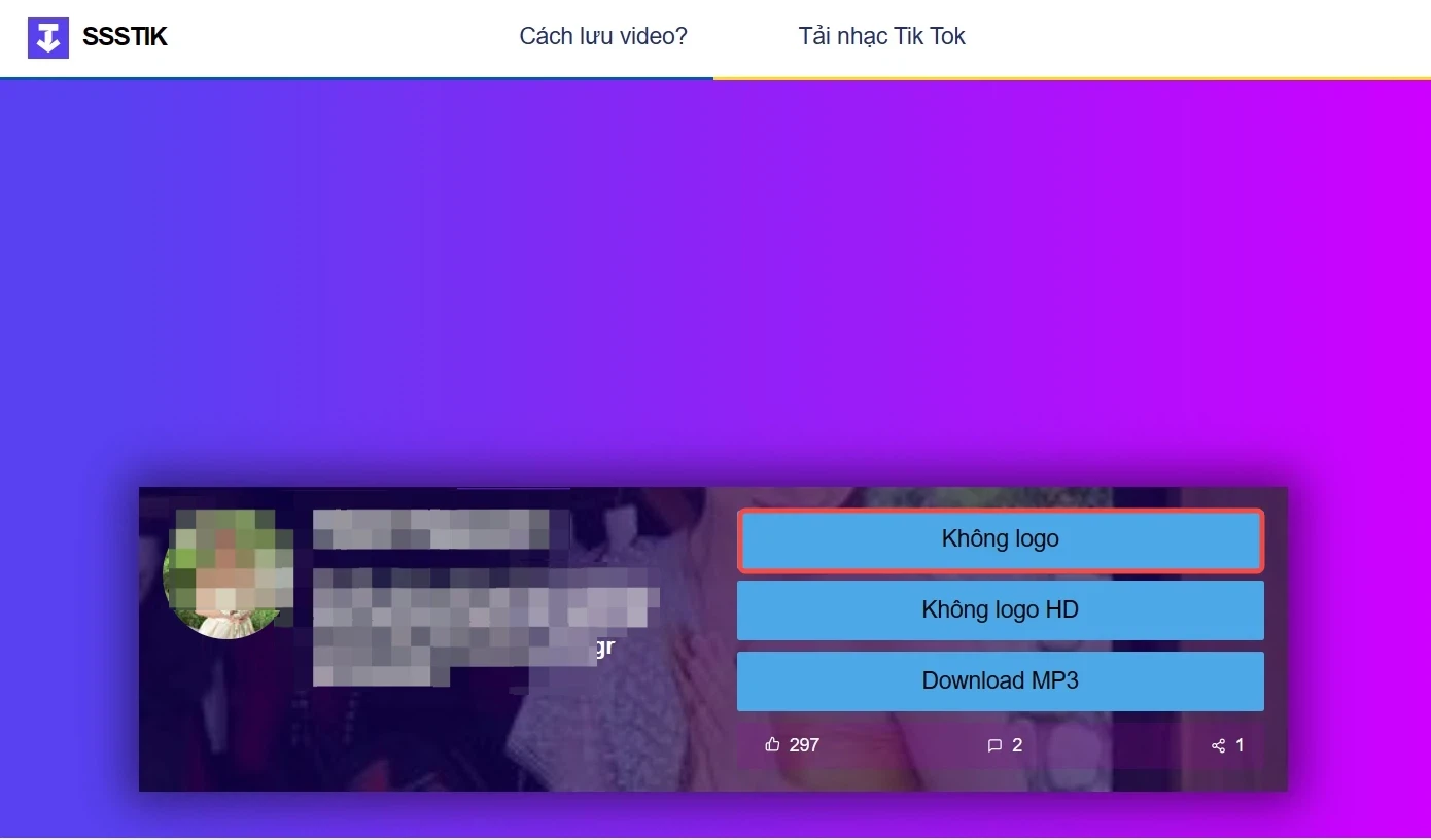 Tải video TikTok không logo (ảnh 11)