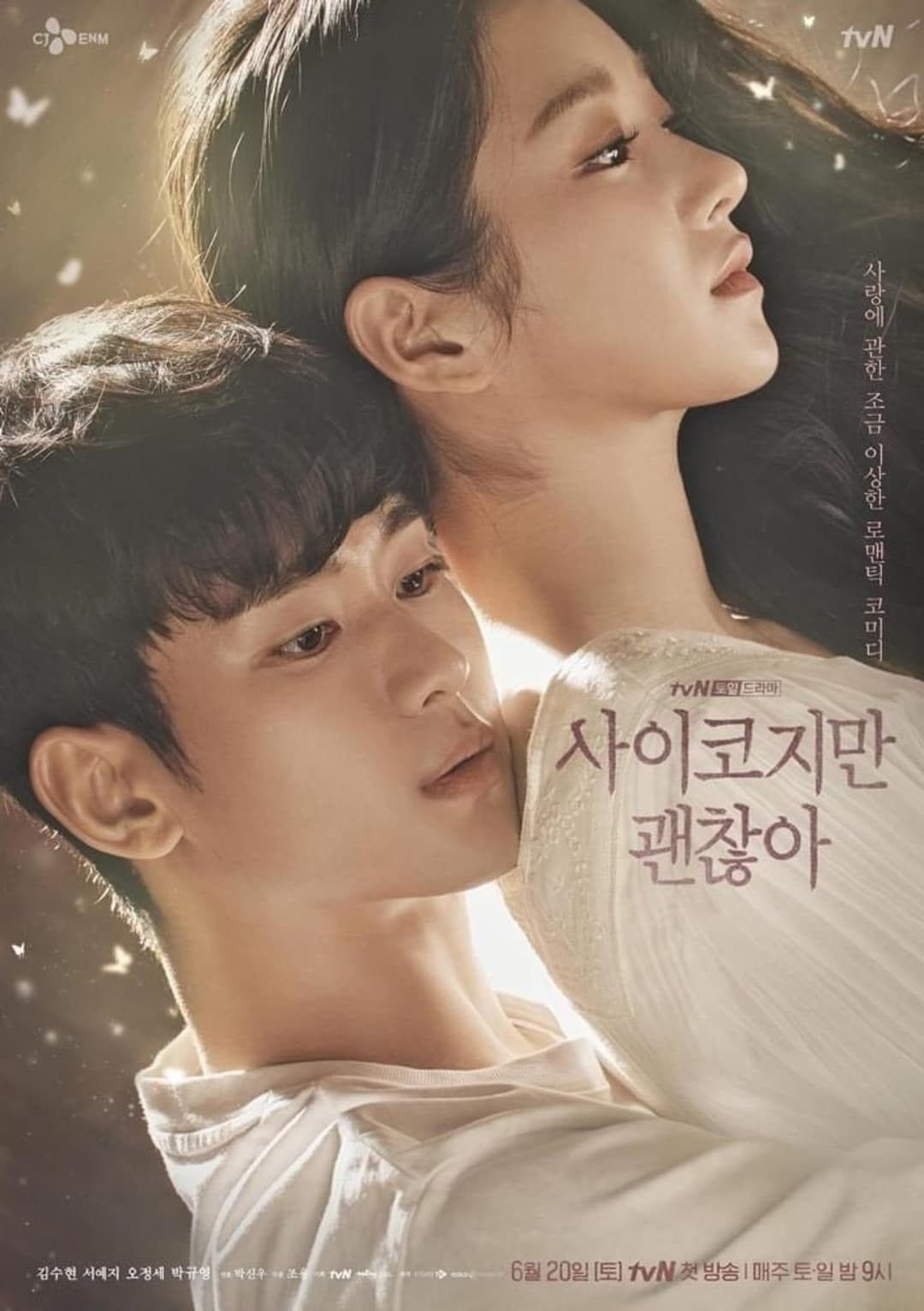 poster phim điên thì có sao kim soo hyun seo ye ji