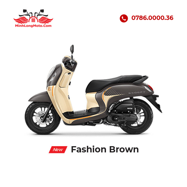 Honda Scoopy 2024 Nâu mâm đen